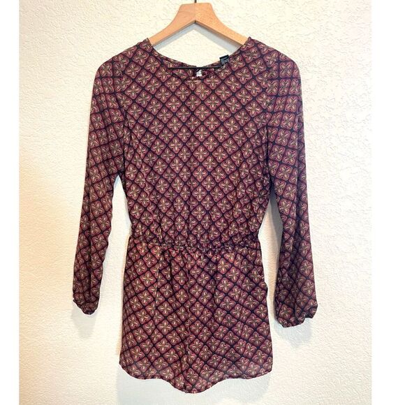 Forever 21 Long Sleeve Shorts Romper Size Small - Picture 1 of 6